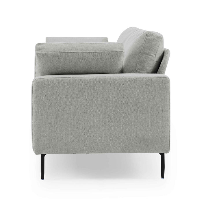 Jeses MINIMORE Modern Style Etta 84.3" Mid-Century Modern Design Sofa Corrigan Studio® Fabric: Light Gray Linen Blend