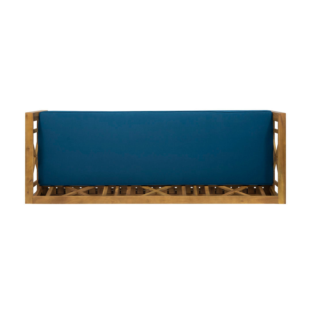 Trevion Extendable Patio Sofa with Cushions Breakwater Bay