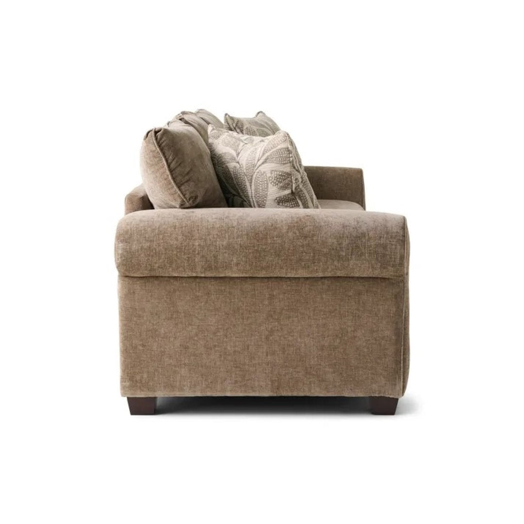 Ardmont 81'' Rolled Arm Sofa with Reversible Cushions Sand & Stable™ Fabric: Pop Sand