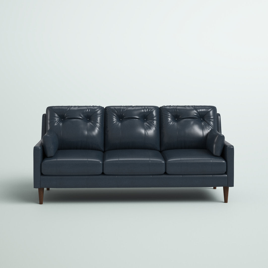 Antone 81" Square Arm Sofa Mercury Row® Fabric: Navy