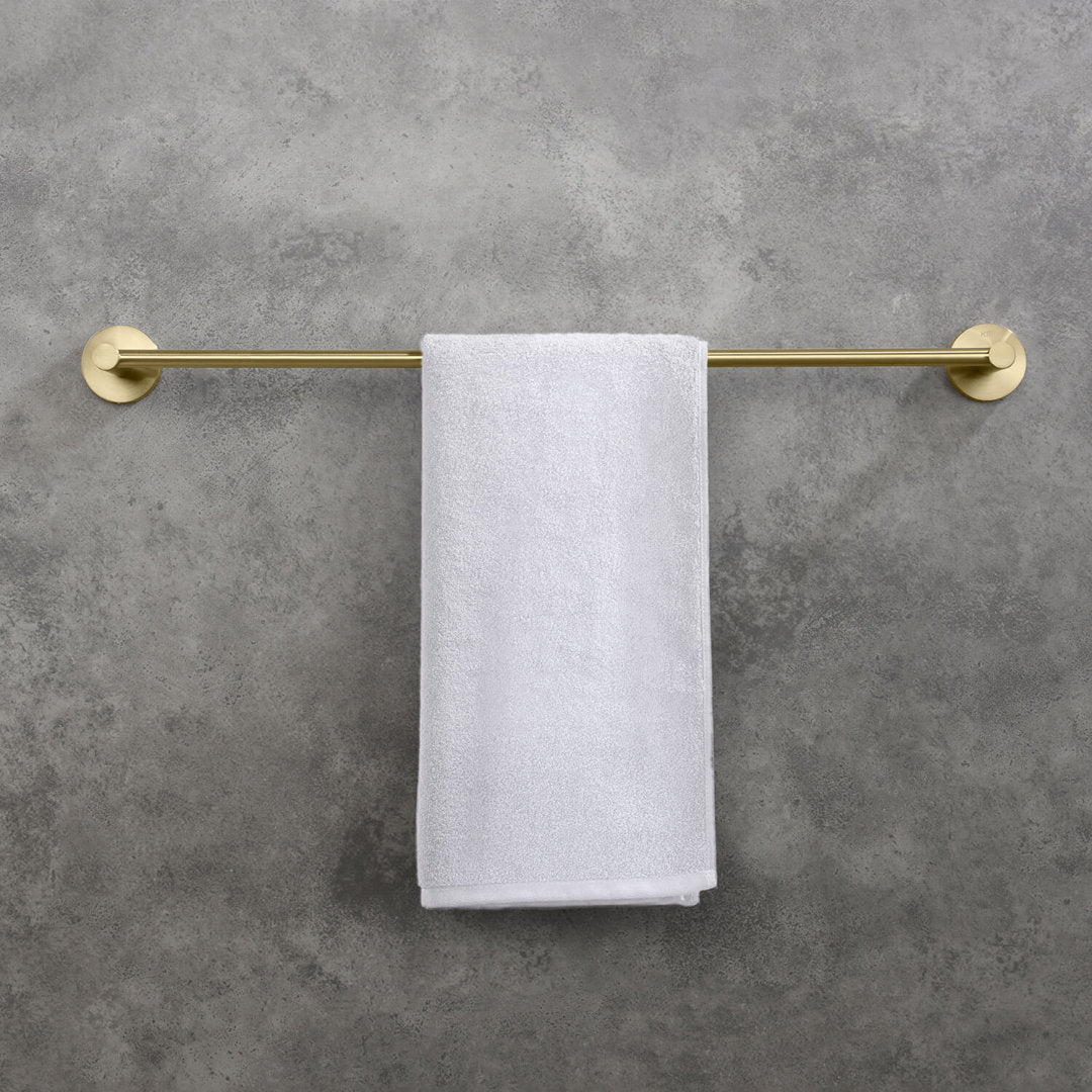 24" Wall Mounted Towel Bar KIBI Finish: Brush Gold