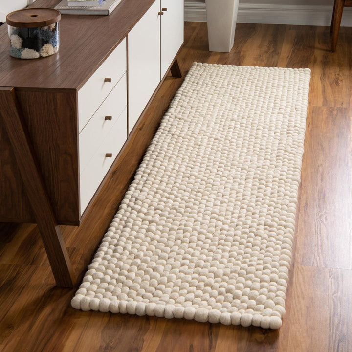 Rectangle Sondra Power Loomed Wool Area Rug in Beige Beachcrest Home™ Rug Size: Runner 2' x 8'