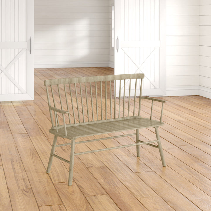 Karlovy Wood Bench Dovecove Color: Gray