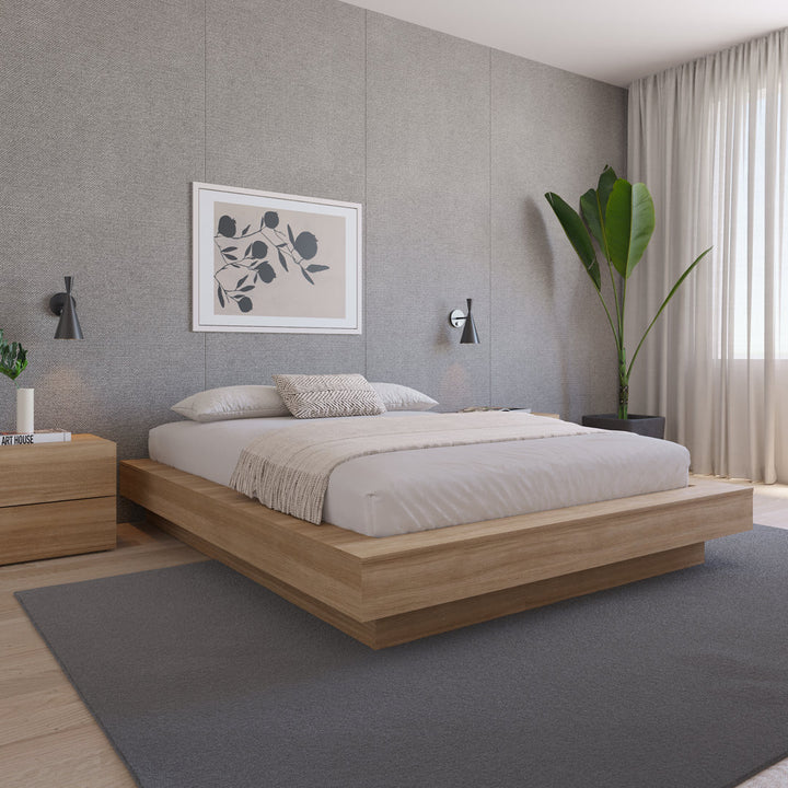 Brix Platform Bed Wade Logan® Color: Brown