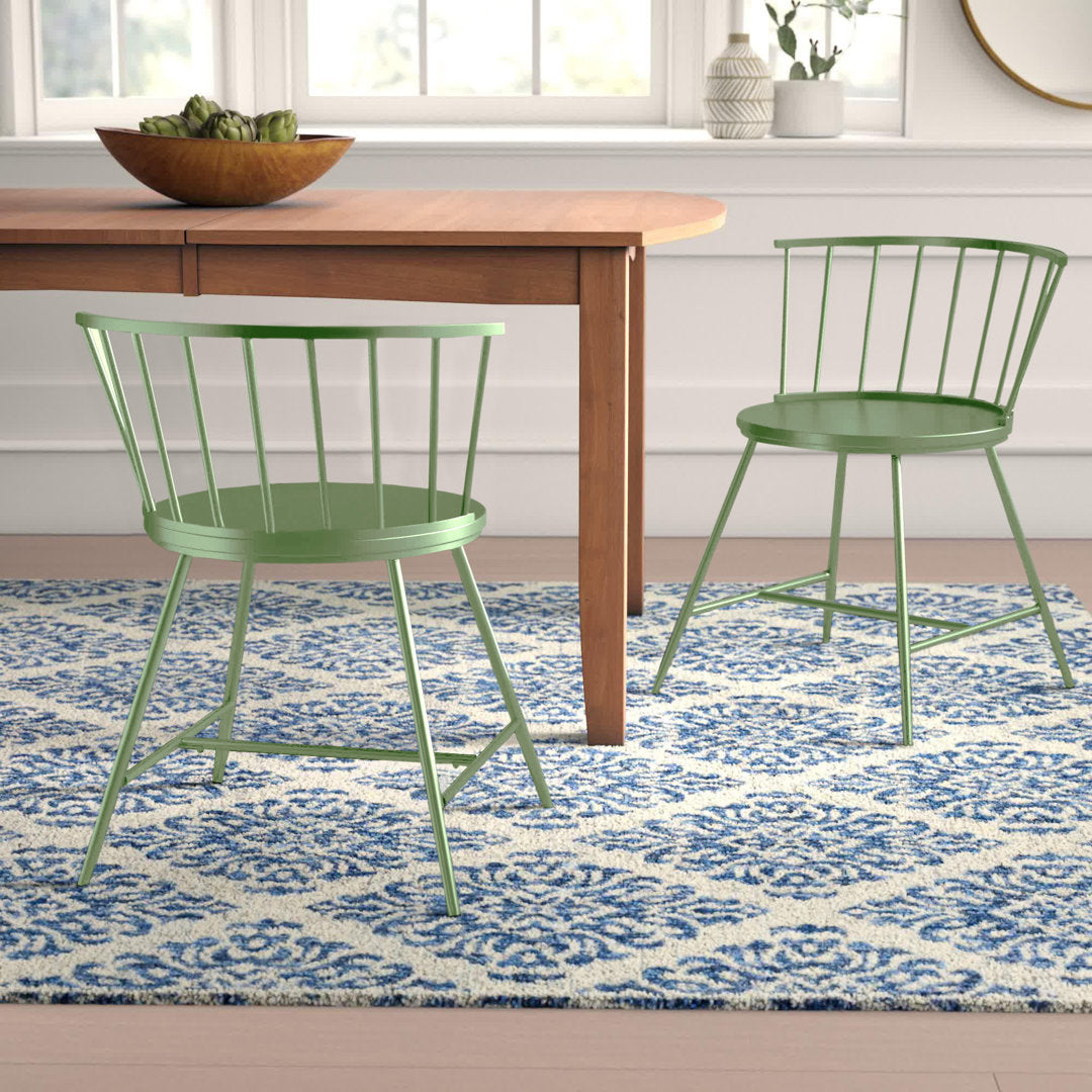 Johanna Metal Side Chair (Set of 2) Laurel Foundry Modern Farmhouse® Color: Meadow Green