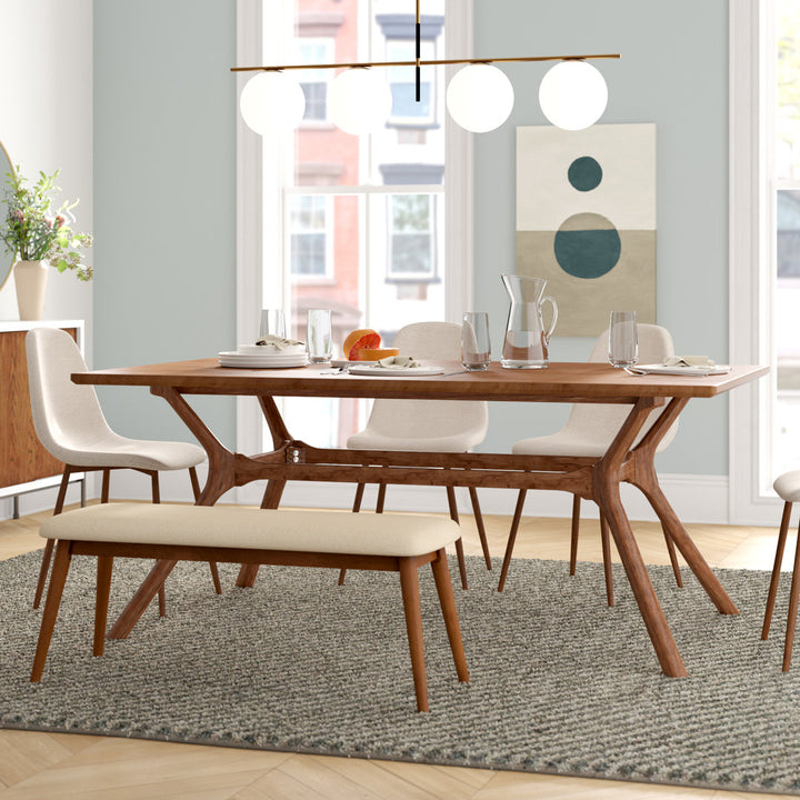 Alxander Trestle Dining Table Latitude Run®