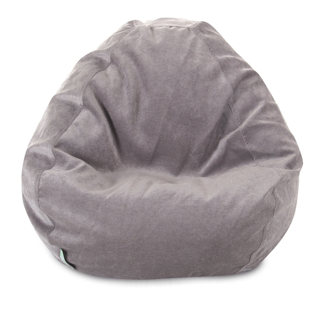 Velvet Bean Bag Chair & Lounger Ebern Designs Upholstery Color: Vintage Size: 23" H x 35" W x 35" D