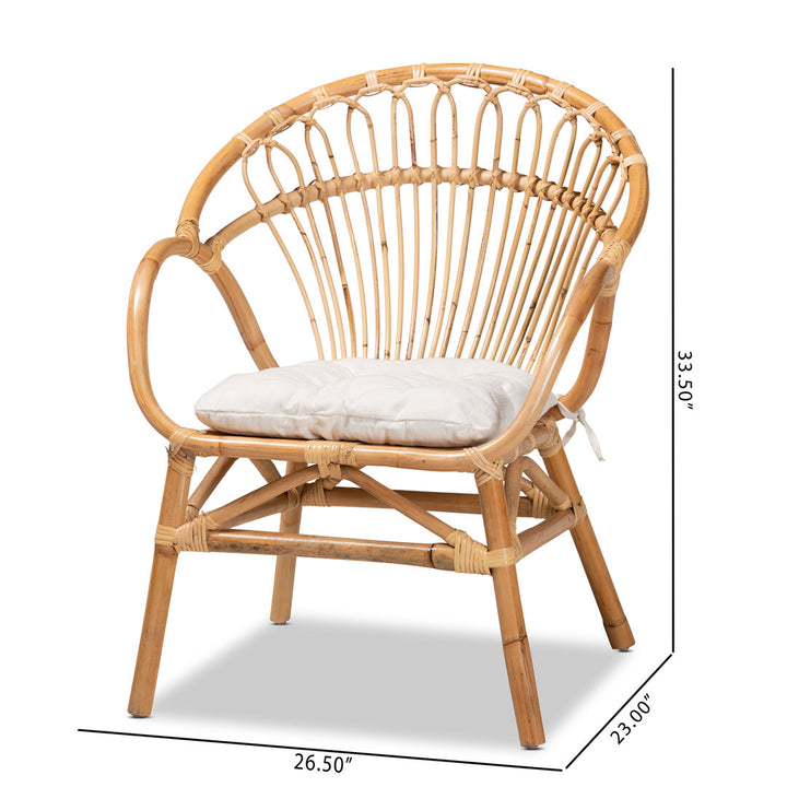 Benicia Modern Bohemian Rattan Dining Chair Wholesale Interiors