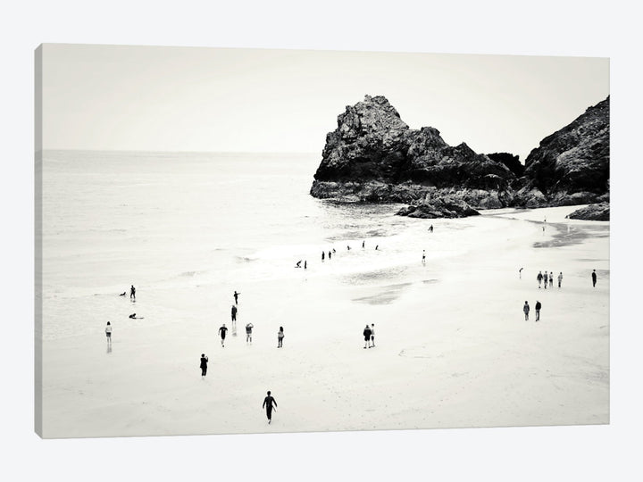 Cornwall Beach Life Photographic Print East Urban Home Size: 26" H x 40" W x 0.75" D Format: Wrapped Canvas