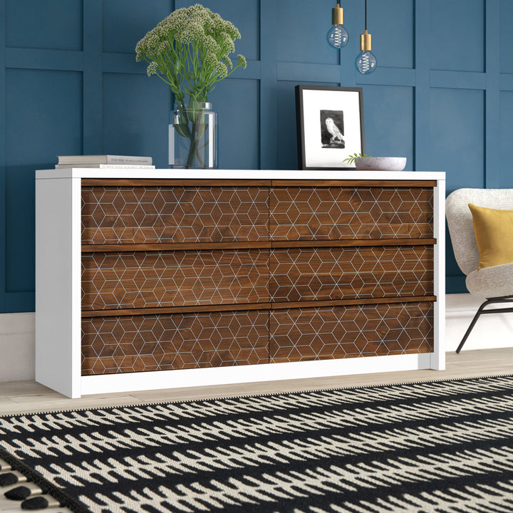 Holtzlander Double Dresser Union Rustic Color: Soft White