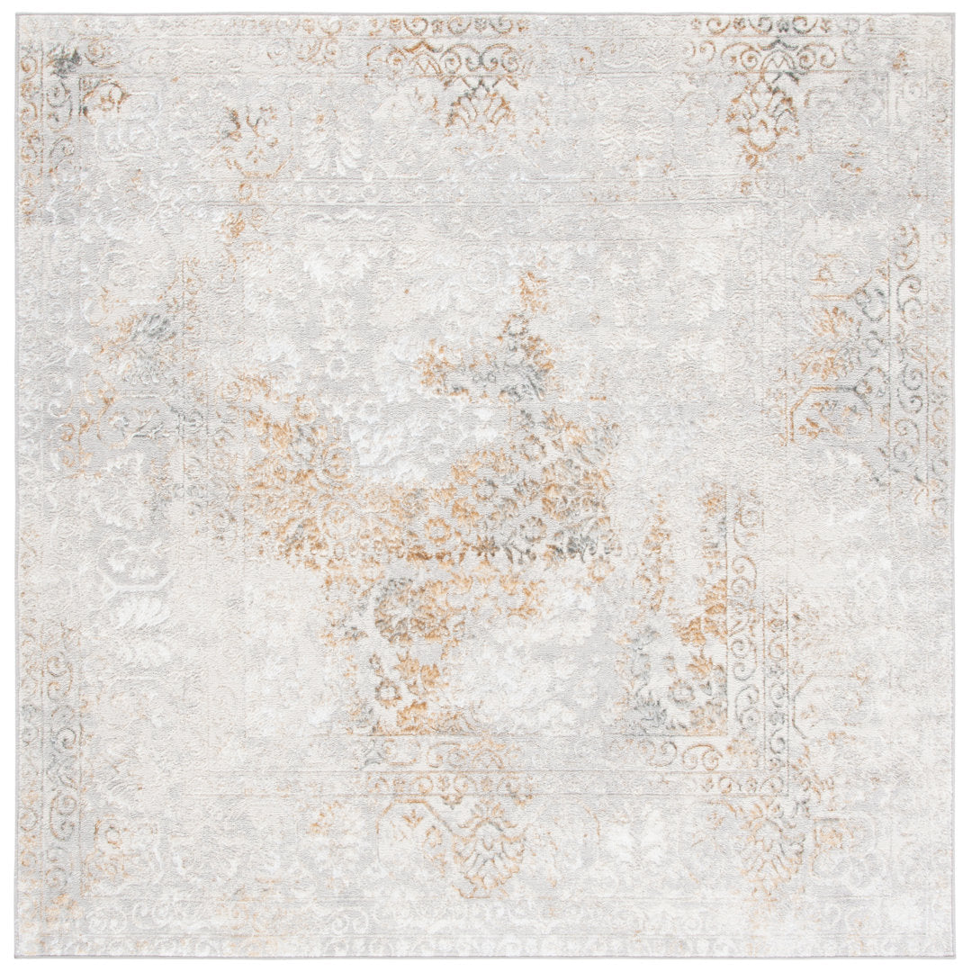 Calhoune Performance Oriental Rug Charlton Home® Rug Size: Square 6'7"