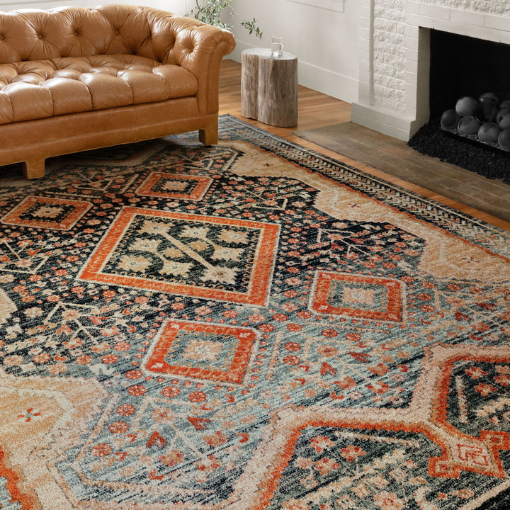 Annabella Oriental Blue Area Rug Kelly Clarkson Home Rug Size: Rectangle 2'3" x 7'6"