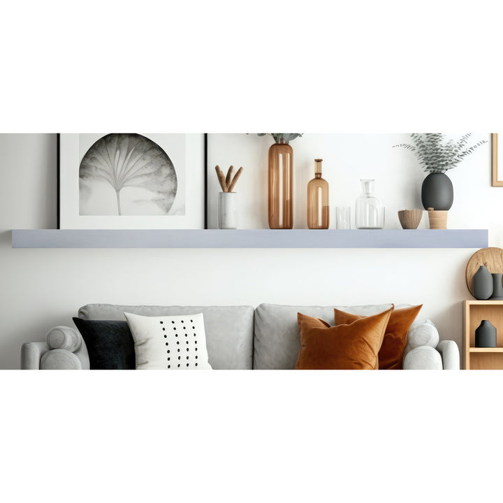 Rayne Floating Shelves Latitude Run® Size: 3" H x 71" W x 4" D Finish: Gray