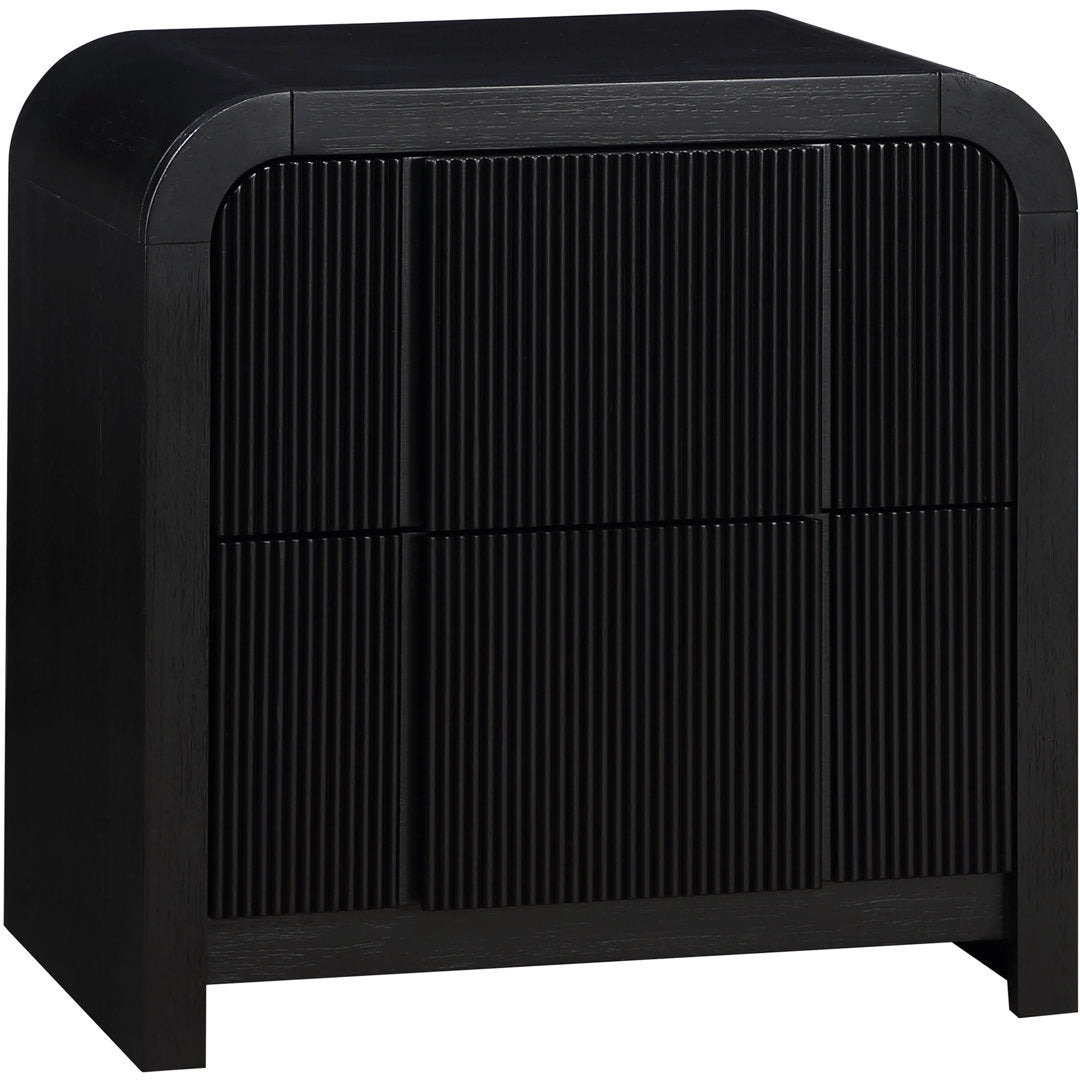 Ishana Solid Wood Nightstand Wrought Studio™ Color: Black