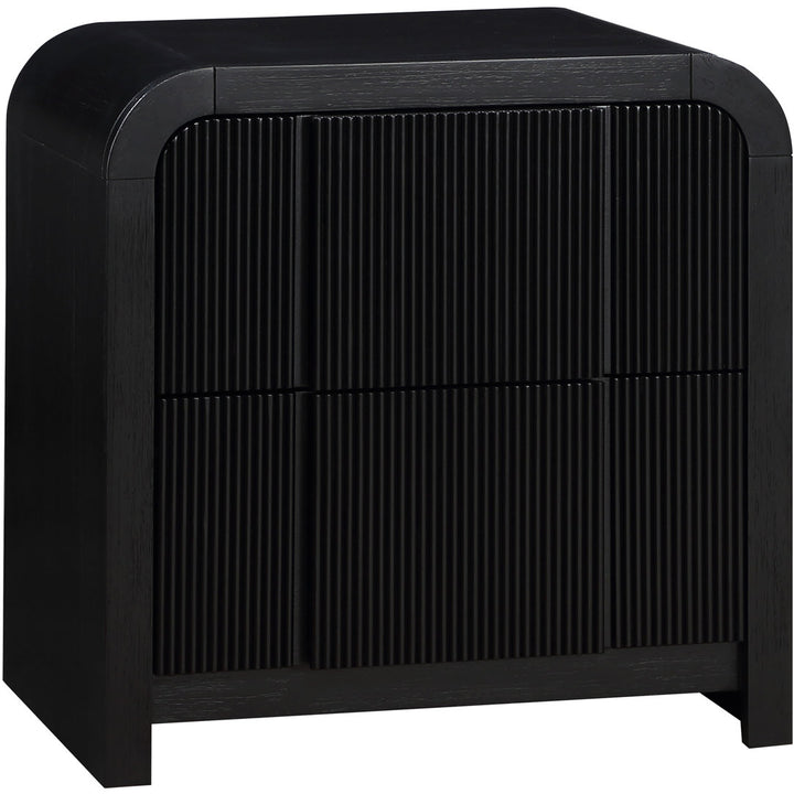 Ishana Solid Wood Nightstand Wrought Studio™ Color: Black