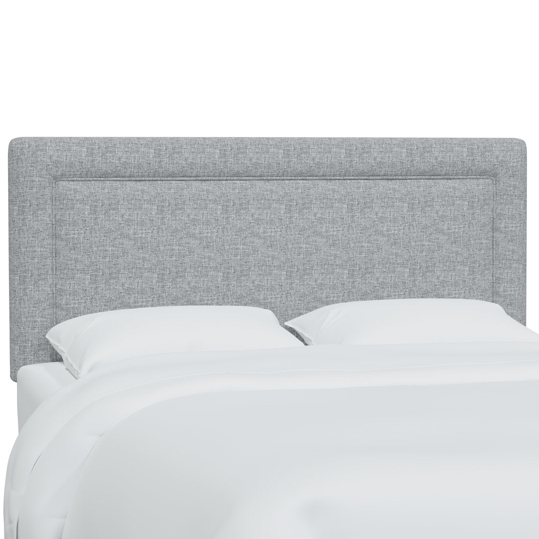 Rowberrow Upholstered Panel Headboard Mercury Row® Size: King Upholstery: Zuma Pumice Textured Linen