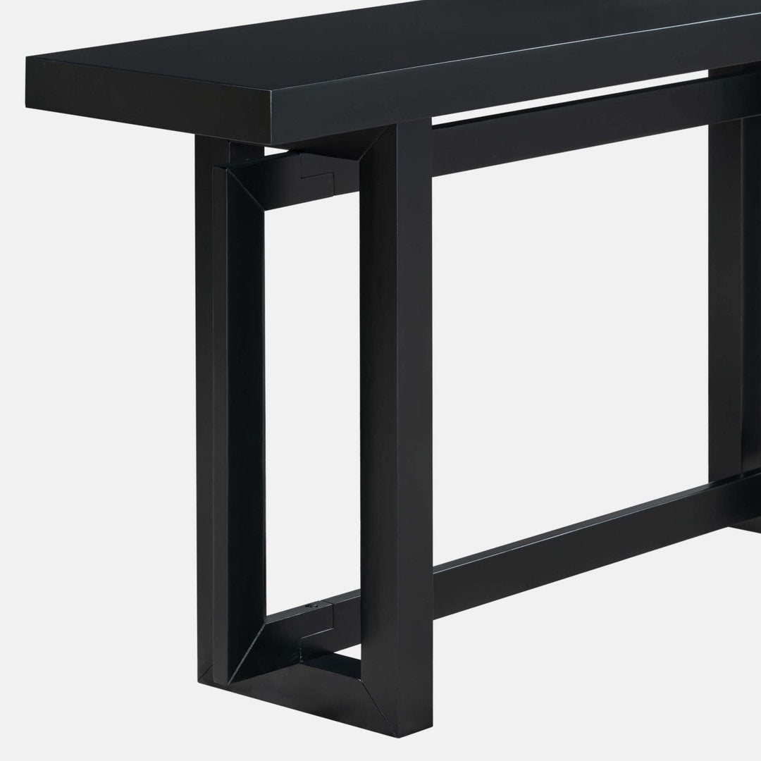 Thedrick 59" Extra Long Entryway Table Console Table 17 Stories Color: Black