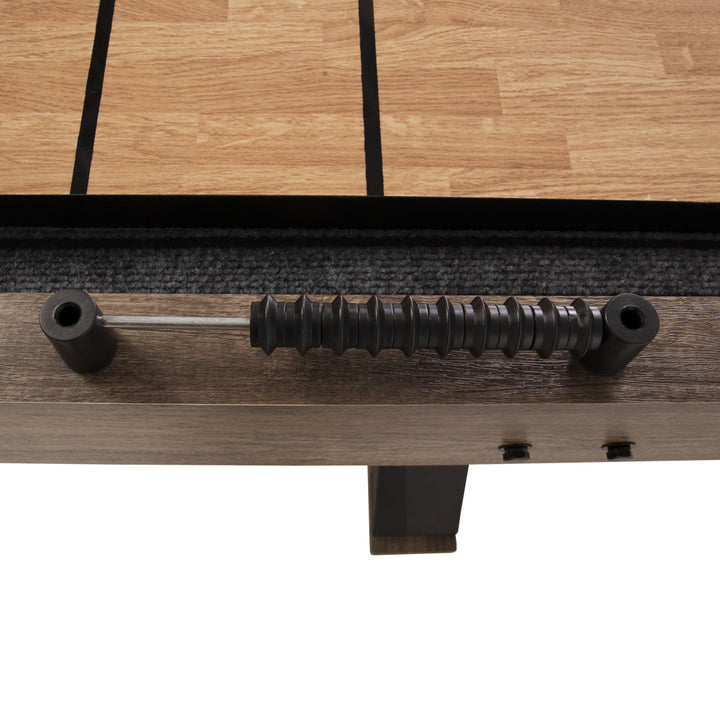 American Legend Kirkwood 9' LED Shuffleboard Table with Bonus Bowling Game American Legend