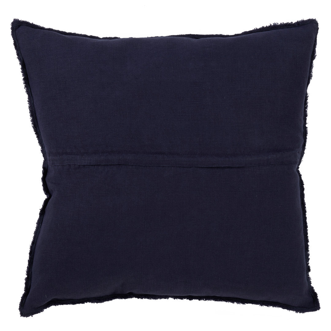 Filia Linen Throw Pillow Birch Lane™ Color: Midnight Blue