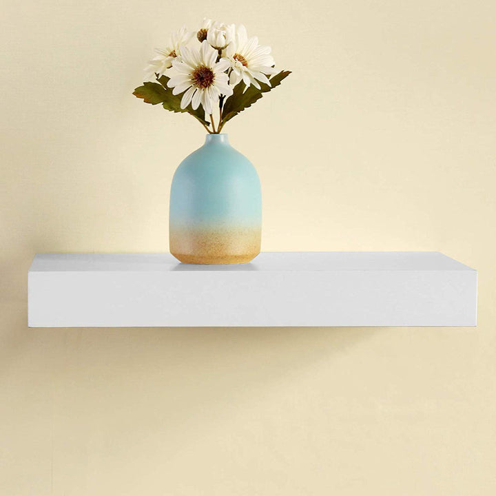 Himmelmann Floating Shelf Ebern Designs Size: 2" H x 59.5" W x 9.25" D Finish: White