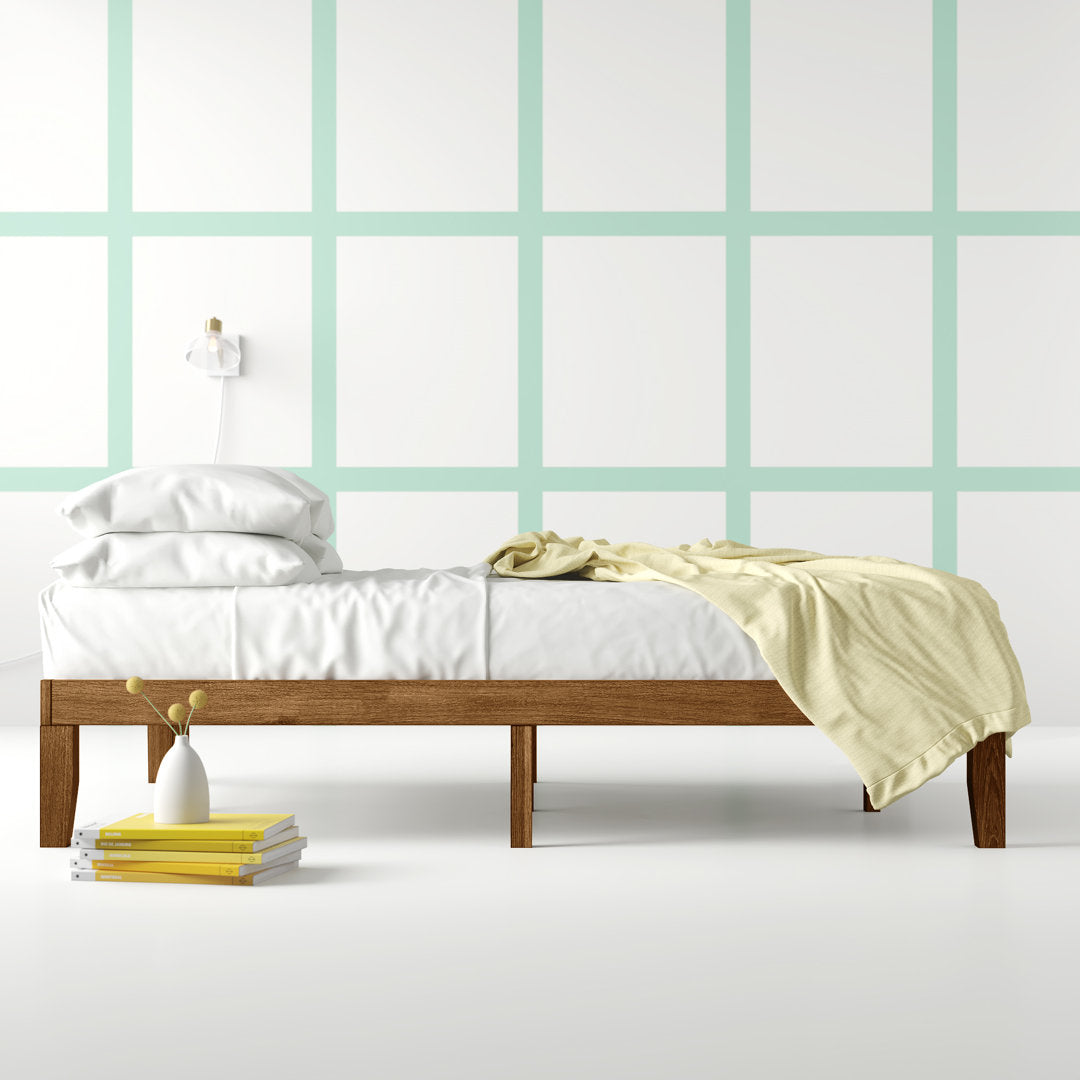 Jowita Wood Platform Bed Frame Wrought Studio™ Color: Brown Size: King