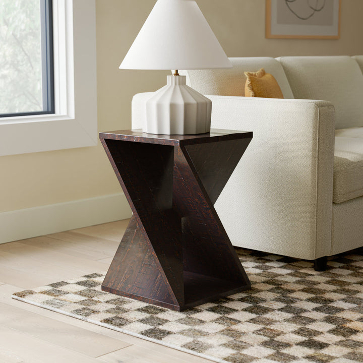 Rivera End Table Joss & Main Color: Espresso