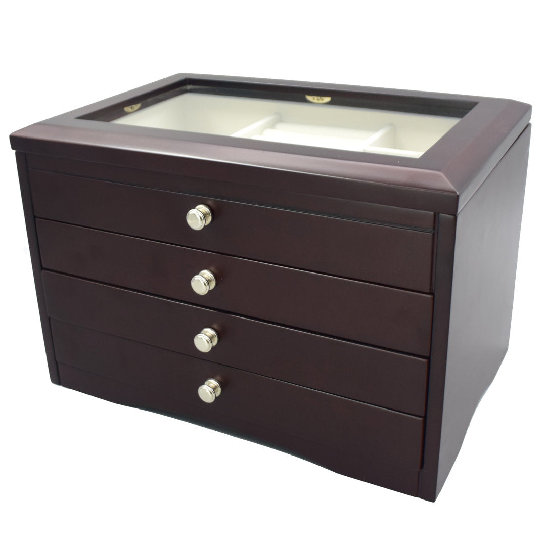 Elegant Jewelry Box Charlton Home® Finish: Java