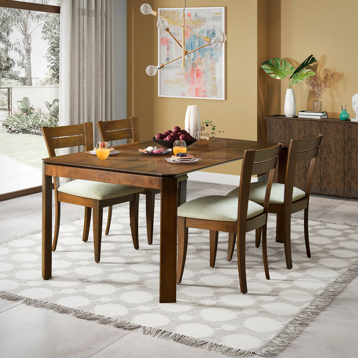 Claverley Ladder Back Side Chair Red Barrel Studio® Frame Color: Walnut, Upholstery Color: Spectra