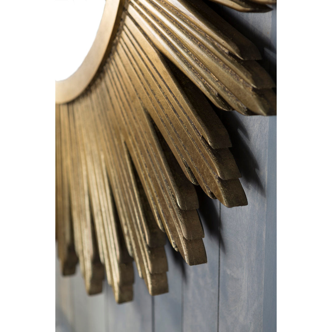Leicester Gold Wall Decor Modern & Contemporary Beveled Accent Mirror Rosdorf Park