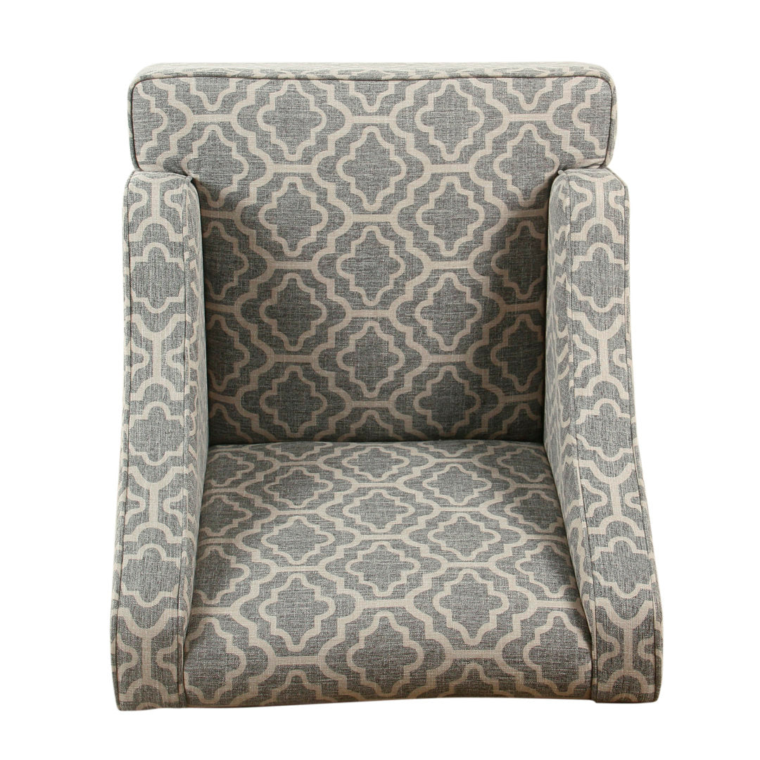 Adona Accent Chair Mistana™ Fabric: Ash Gray 100% Cotton