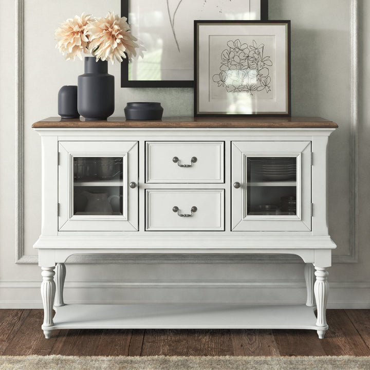 Cleckheat 56" Wide 2 Drawer Sideboard Laurel Foundry Modern Farmhouse®