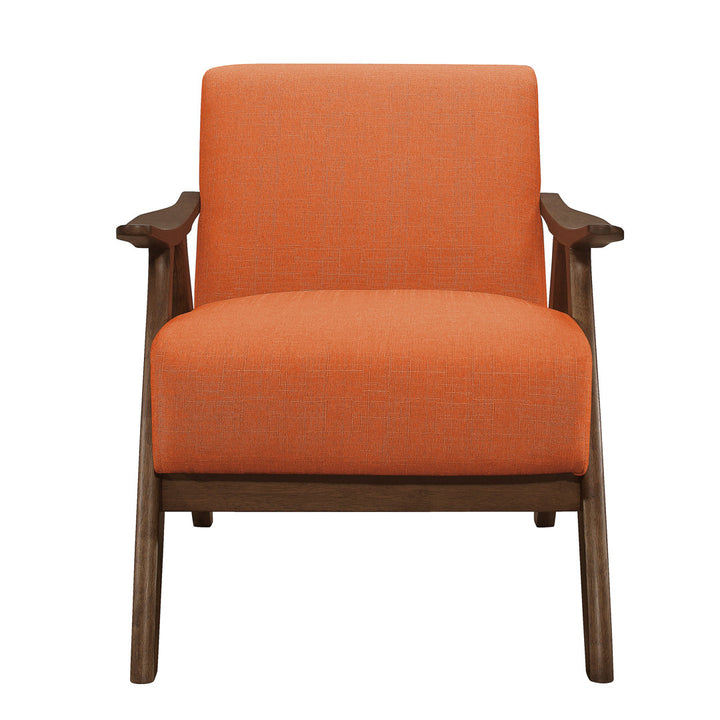 Hofstetter 72.39Cm Wide Polyester Armchair George Oliver Fabric: Orange Linen