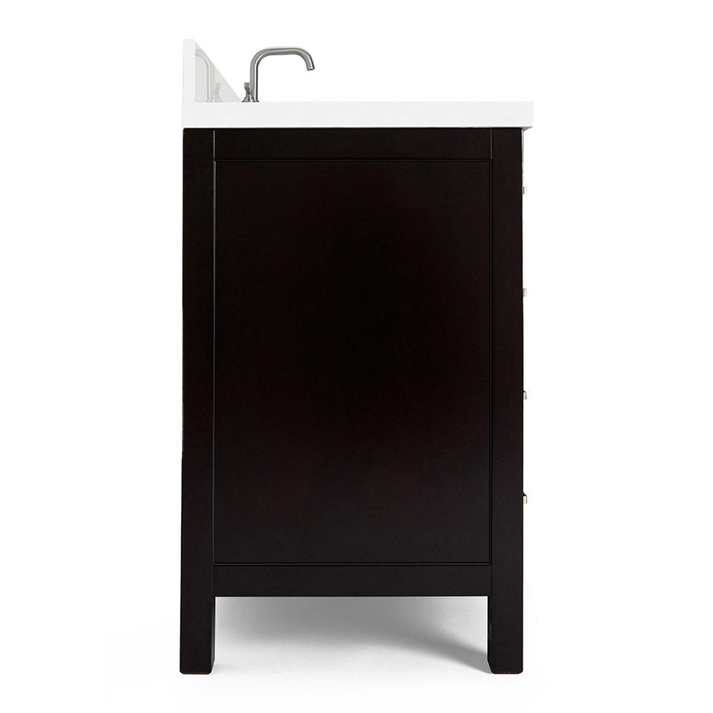 Amariani 37" Single Bathroom Vanity Set Latitude Run® Base Finish: Espresso, Hardware Finish: Satin Nickel