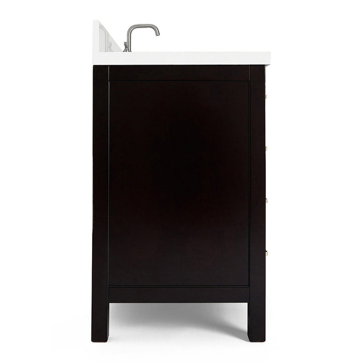 Amariani 37" Single Bathroom Vanity Set Latitude Run® Base Finish: Espresso, Hardware Finish: Satin Nickel