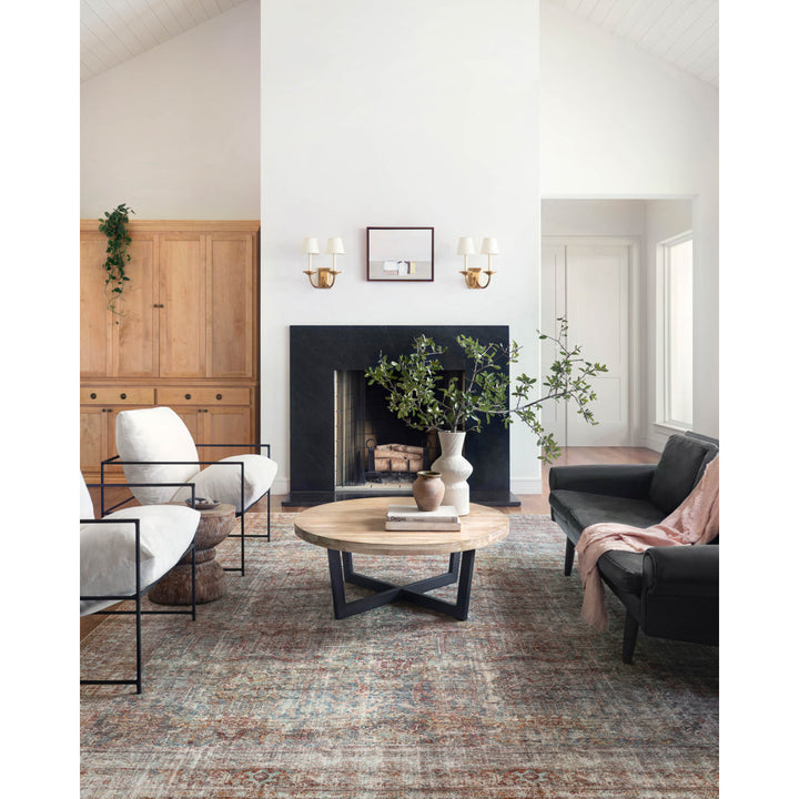 Chris Loves Julia x Loloi Jules Oriental Lagoon/Brick Area Rug Chris Loves Julia x Loloi Rug Size: Rectangle 9'6" x 14'