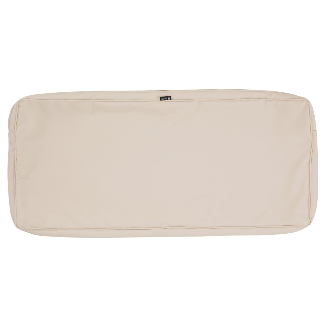 Ayvion Outdoor Seat Cushion Arlmont & Co. Cushion Color: Antique Beige Size: 59" W x 18" D