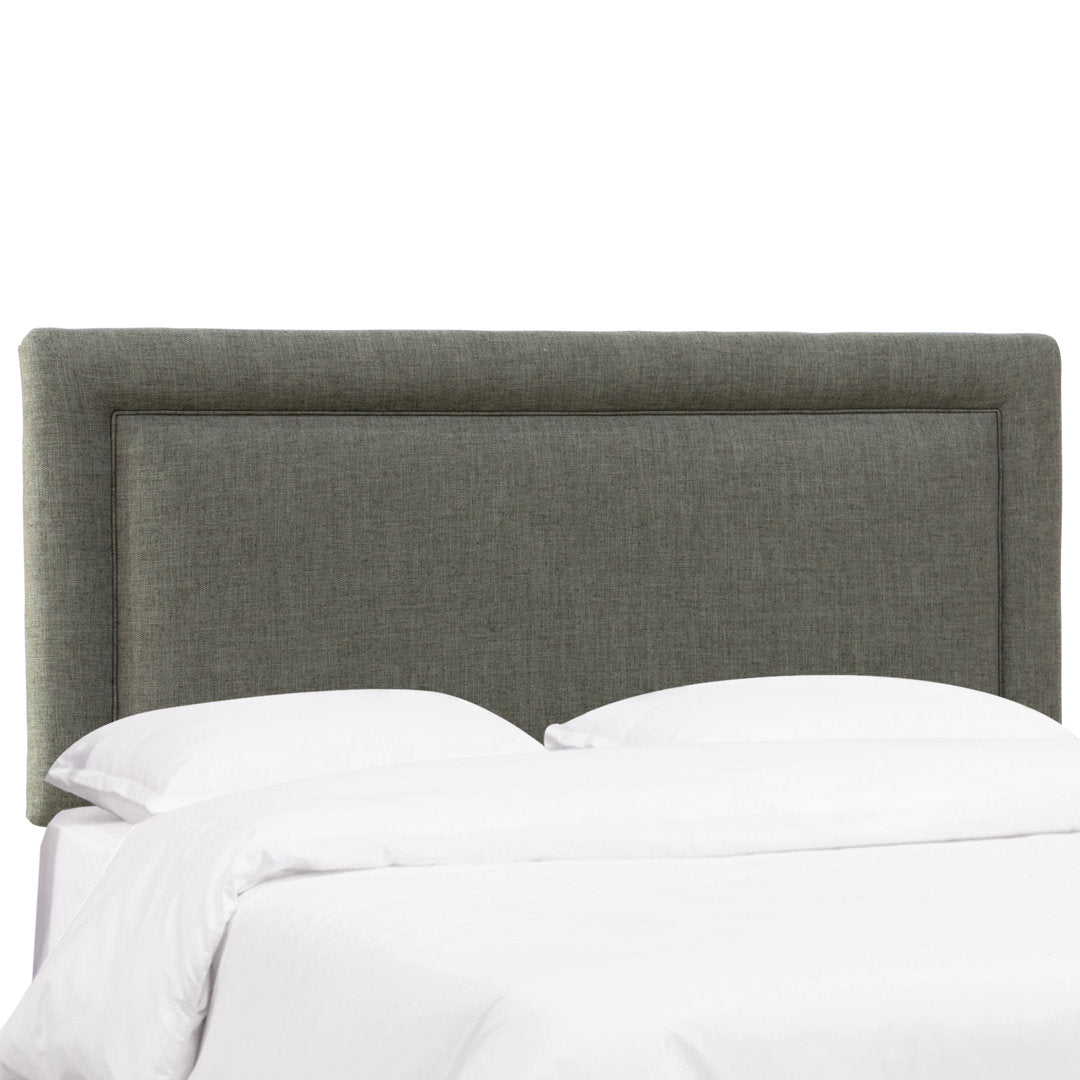 Rowberrow Upholstered Panel Headboard Mercury Row® Size: Twin Upholstery: Zuma Charcoal Textured Linen