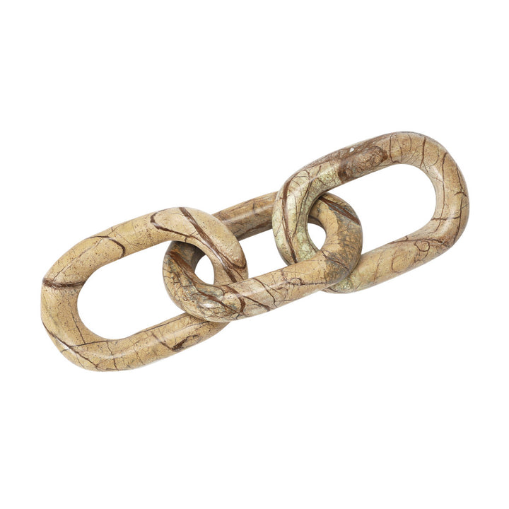 Ocarina Marble Chain Link Birch Lane™ Color: Forest Brown