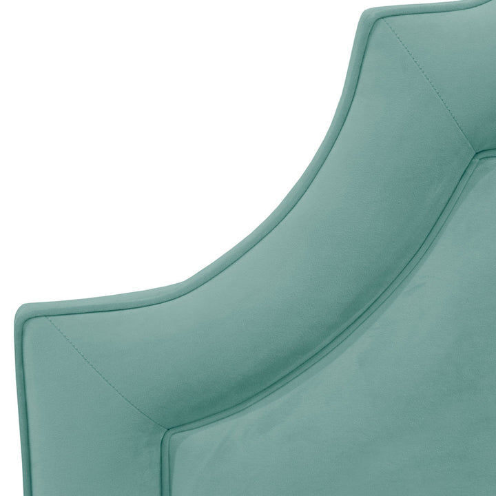 McAfee Velvet Upholstered Panel Headboard Kelly Clarkson Home Size: Queen Upholstery: Classic Caribbean Velvet