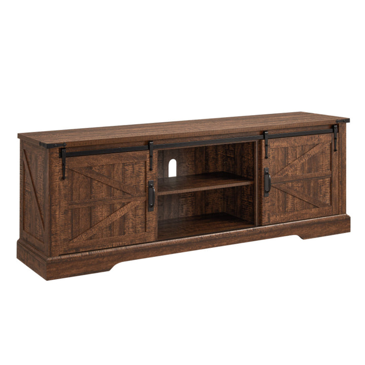 Bryndee Farmhouse TV Stand, Entertainment Center for TVs up to 75" Gracie Oaks Color: Reclaimed Barnwood