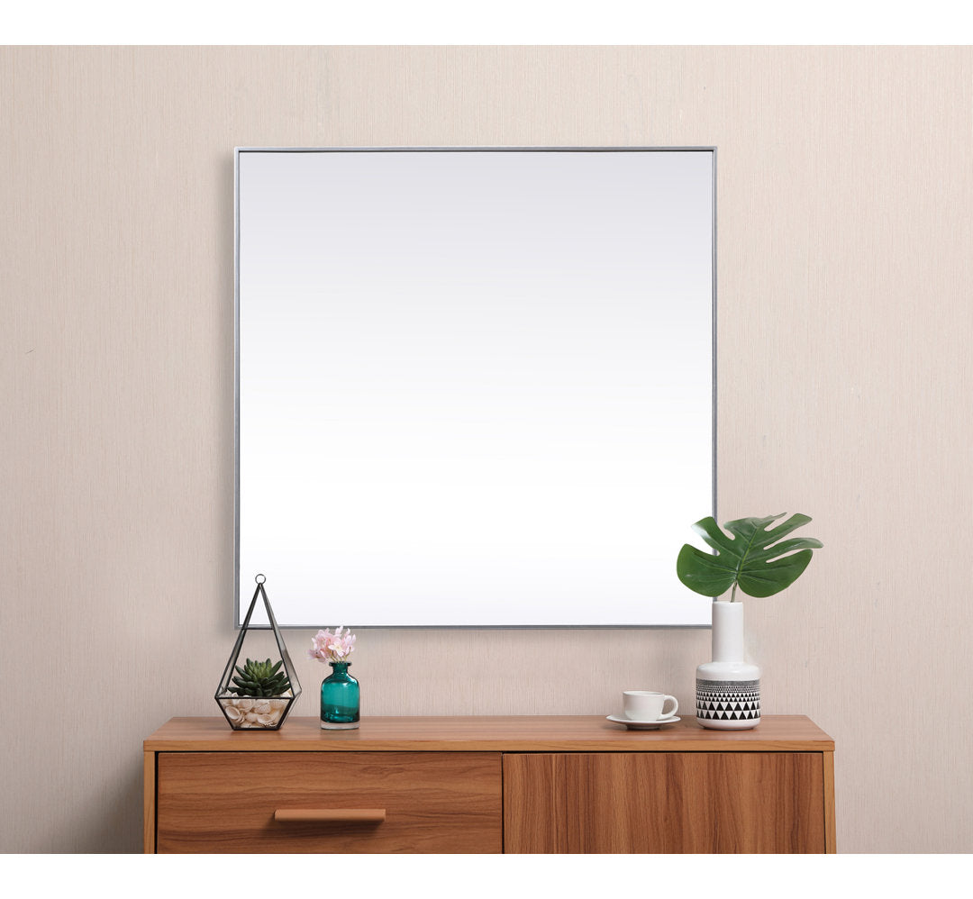Valparaiso Accent Mirror Wade Logan® Size: 48"  x 48"  Finish: Silver