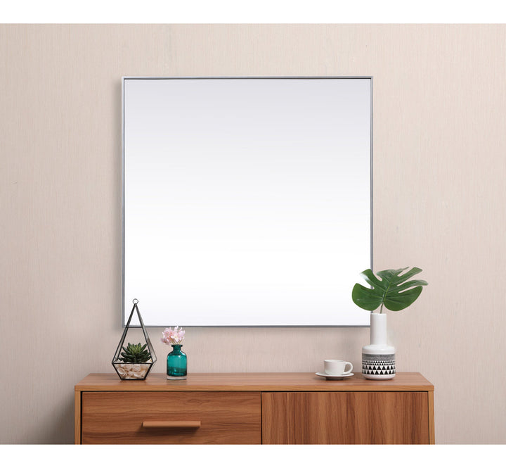 Valparaiso Accent Mirror Wade Logan® Size: 48"  x 48"  Finish: Silver