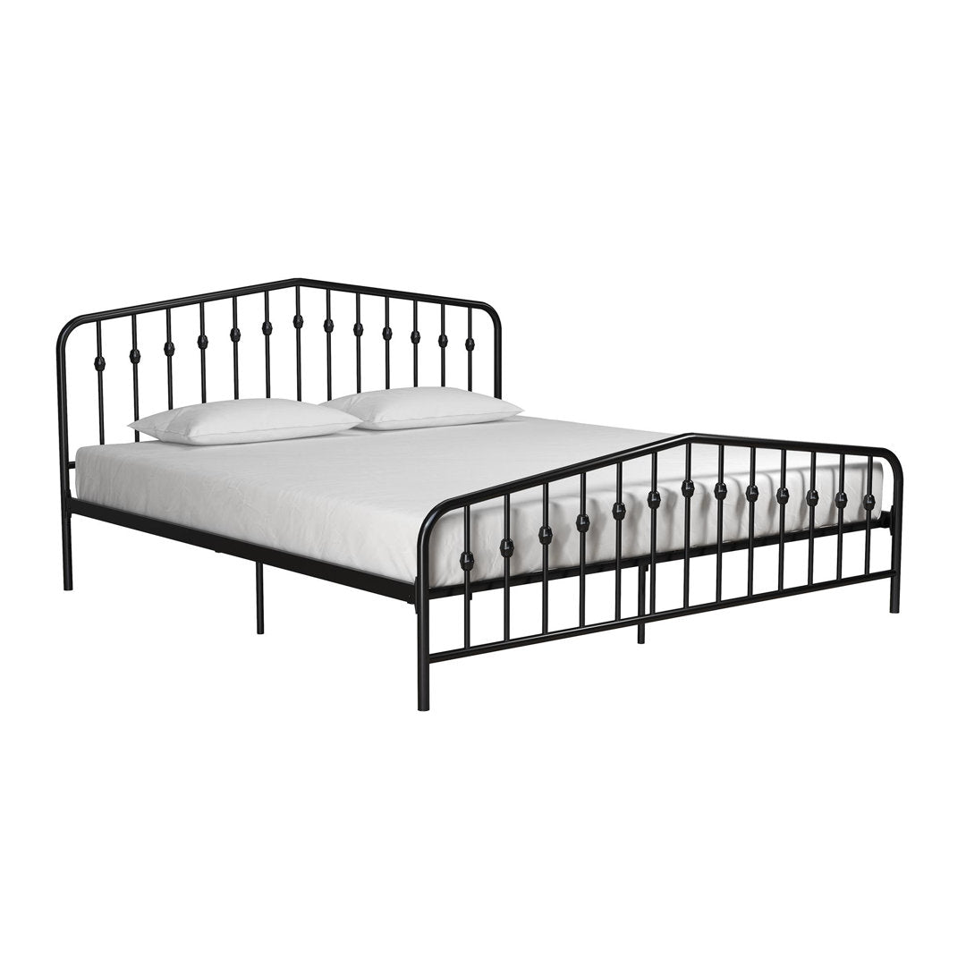 Bushwick Metal Platform Bed Novogratz Color: Black Size: King