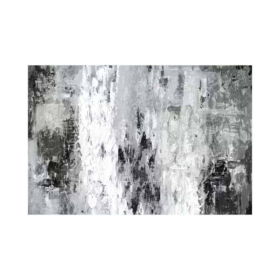 Black And White Abstract IV by PI Studio - Wrapped Canvas Print The Twillery Co.® Size: 8" H x 12" W x 0.75" D Format: Wrapped Canvas