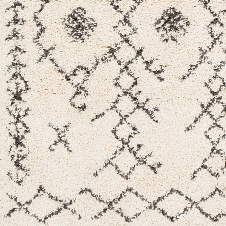 Mossy Moroccan Charcoal/Beige Area Rug AllModern Rug Size: Rectangle 3'1" x 4'11"