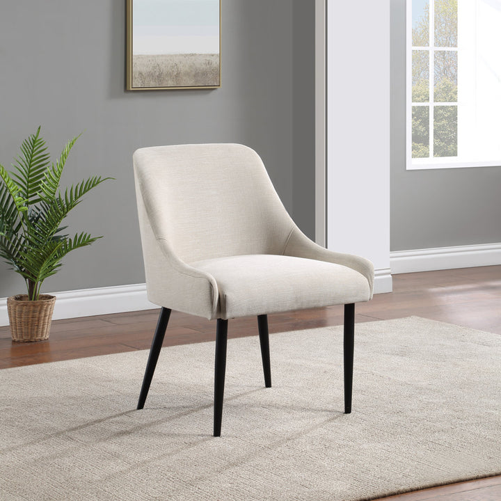 Liandra Side Chair (Set of 2) George Oliver Color: Beige