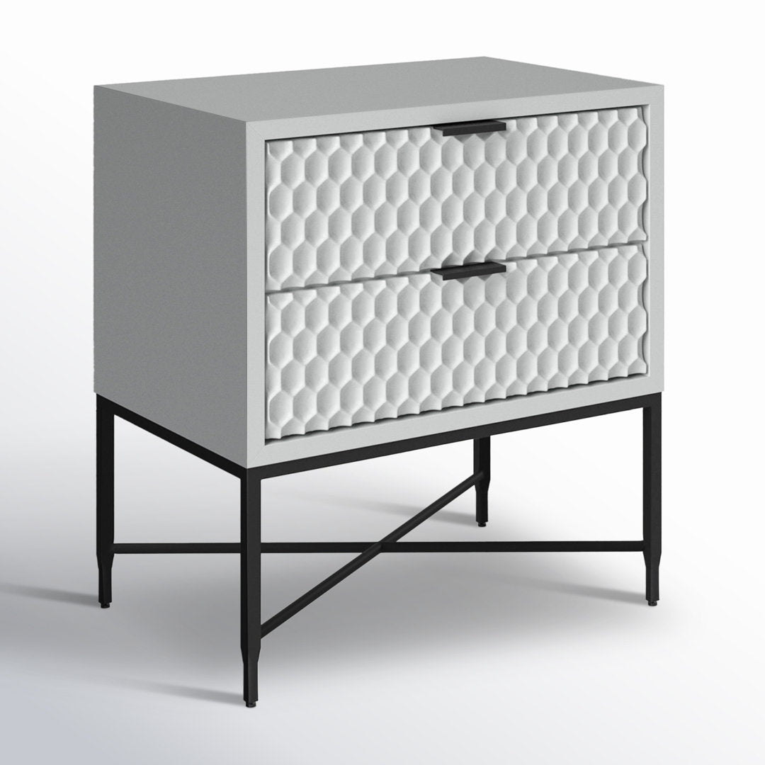 Capra 2 - Drawer Nightstand AllModern Color: Sky Gray