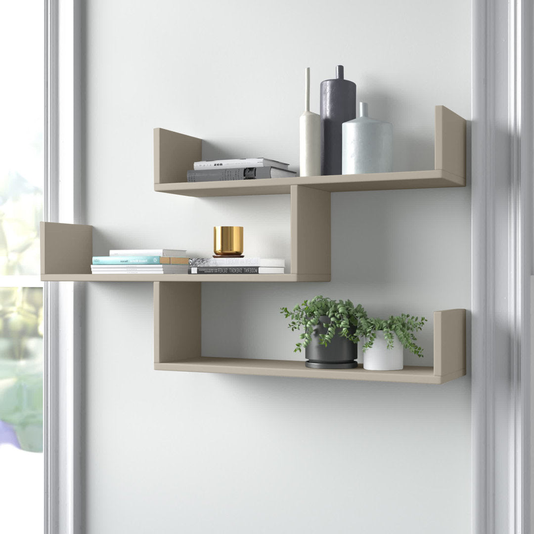 Ramage 3 Piece Accent Shelf Mercury Row® Finish: Light Mocha
