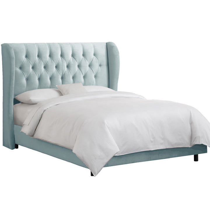 Knaresborough Tufted Upholstered Low Profile Standard Bed Greyleigh™ Size: Full Body Fabric: Classic Pool Performance Velvet
