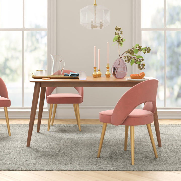 Gallman Dining Table AllModern Color: Natural Size: 59.06" L x 35.44'' W